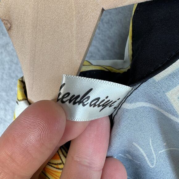 Xingchenkaiyi Blouse Womens Size M Multicolor Baroque Long Sleeve Button Up - Picture 7 of 13